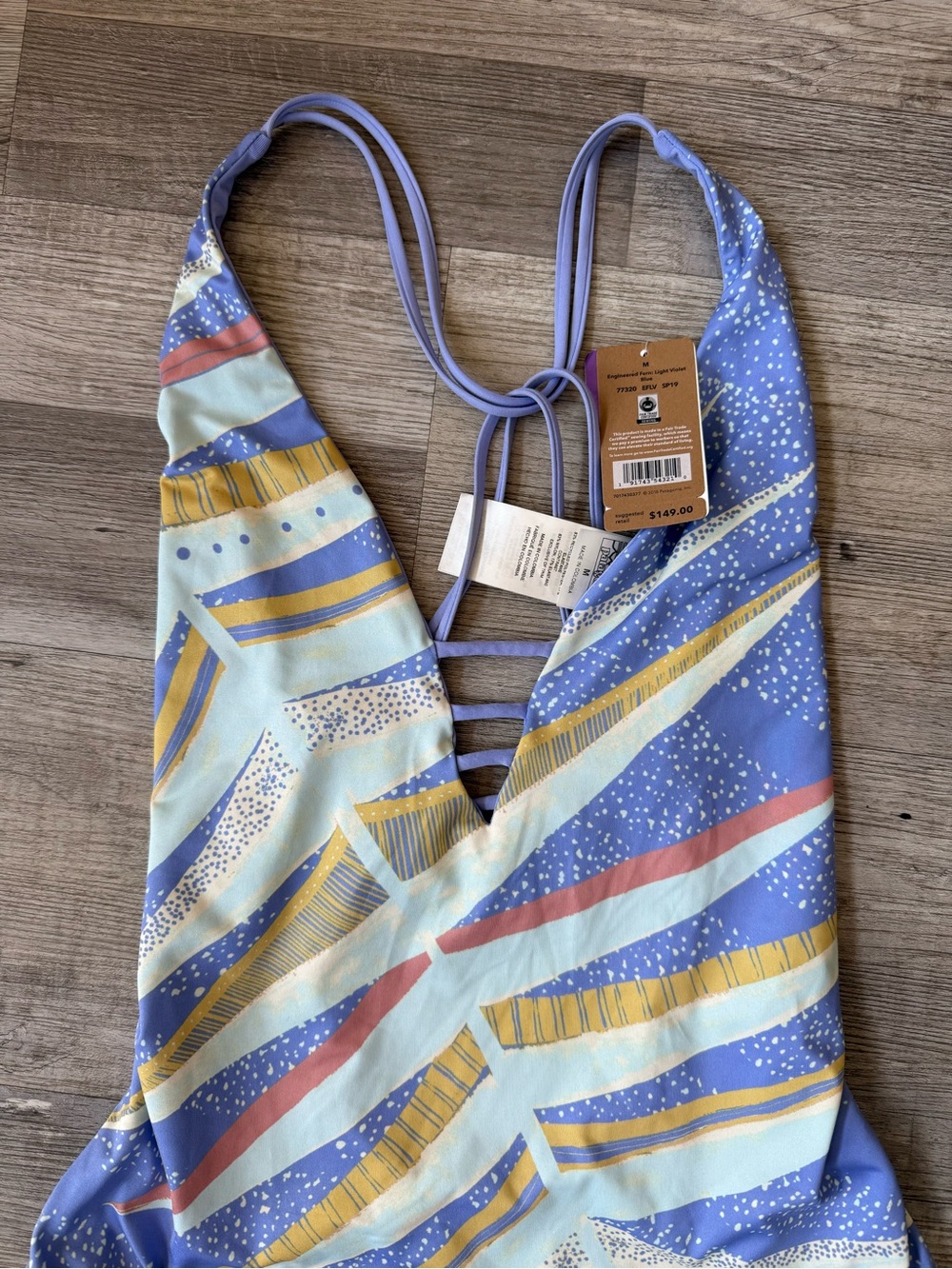 NWT Patagonia Women’s Sz Medium Reversible Extended Break One Piece Swimsuit New - Picture 3 of 9